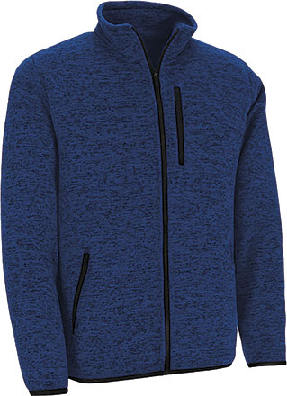 Giacca con pile interno e esterno in maglia Waterford