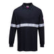 FR03NAR - Antistatic FR Modaflame polo shirt with reflective band