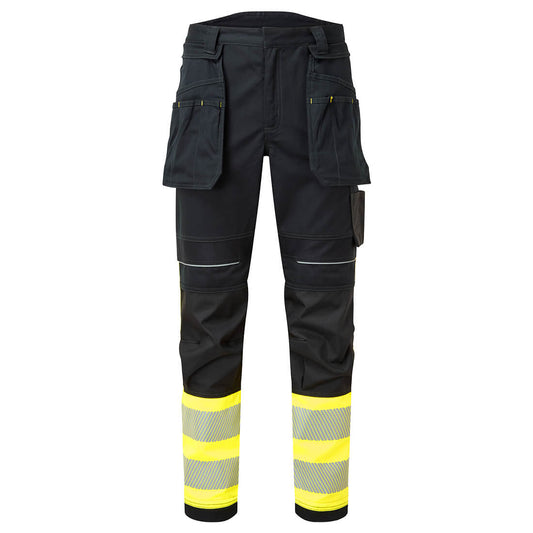 FR416YBR - PW3 FR Modaflame Holster Hi Vis Pants Class 1