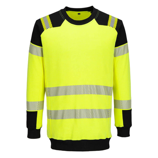 FR707YBR - PW3 Modaflame FR Hi-Vis knitted sweatshirt