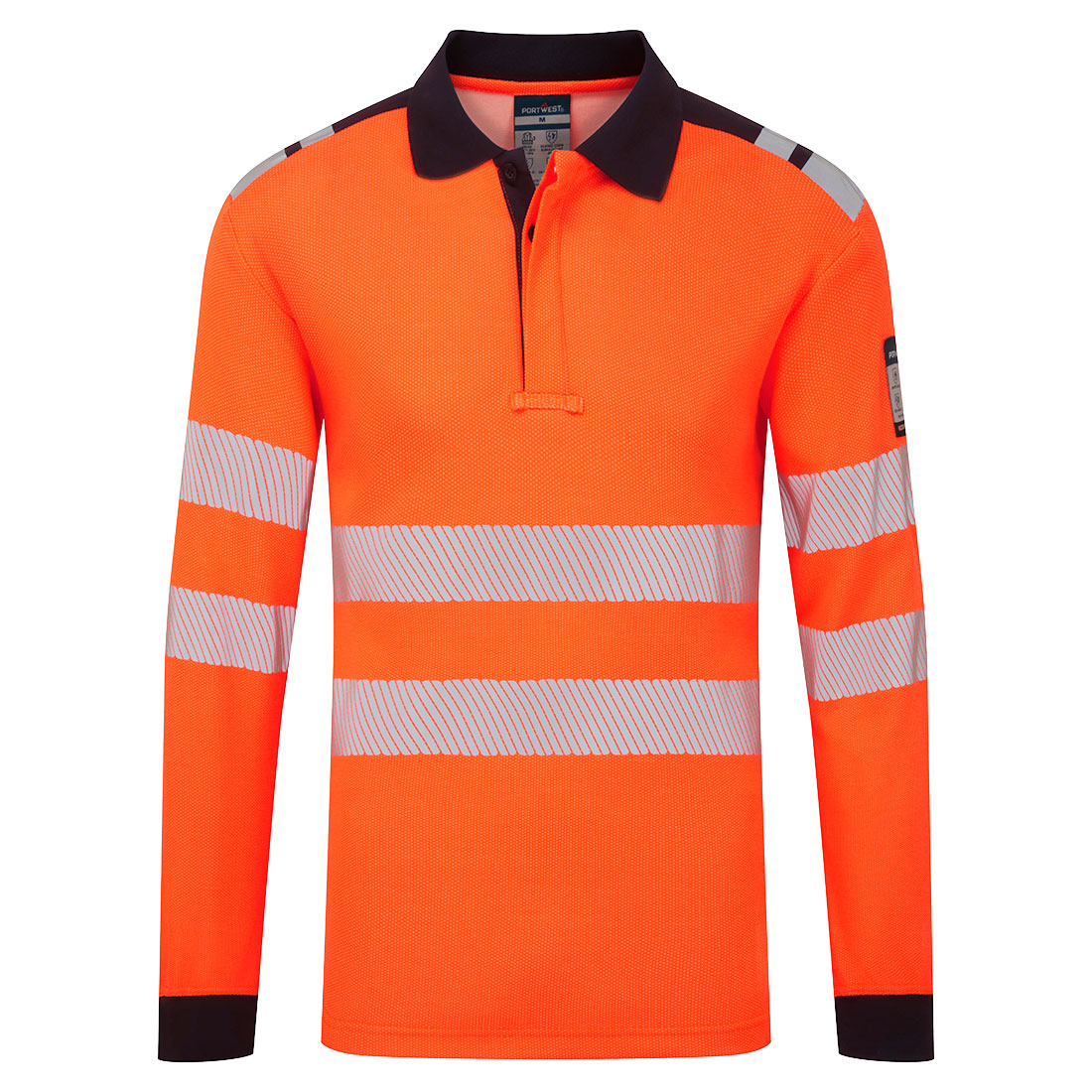 FR734ONR - PW3 Modaflame Knit HVO long sleeve polo shirt
