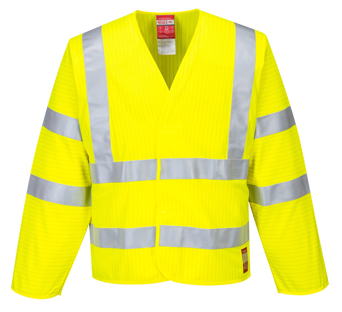FR85YER - Chaqueta ignífuga - antiestática de alta visibilidad