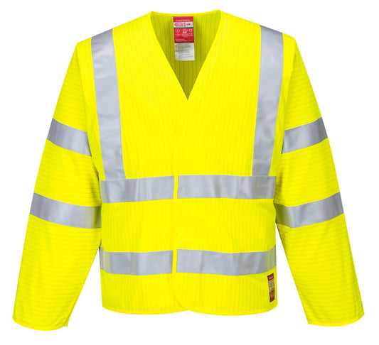 FR85YER - Chaqueta ignífuga - antiestática de alta visibilidad
