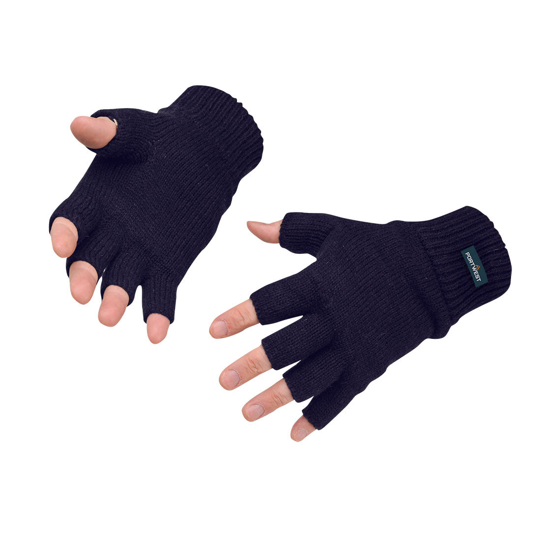 GL14NVR - Insulatex fingerless knitted gloves