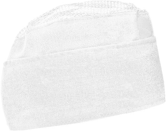 Cappello da cuoco con rete e orlo Bower