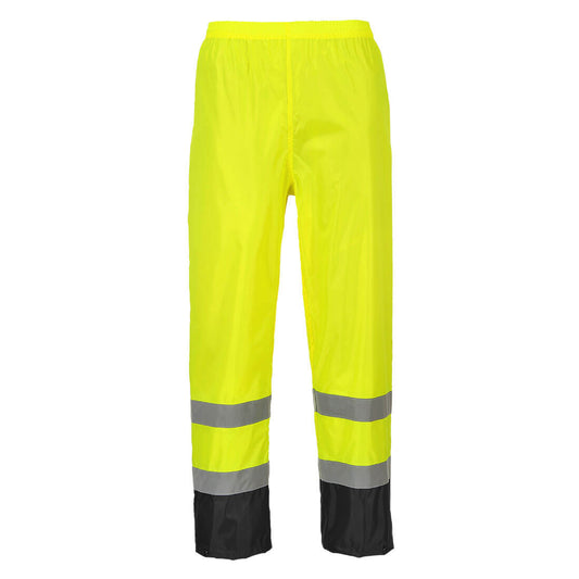 H444YBR - Classic Two-Tone Trousers - Hi-Vis Waterproof