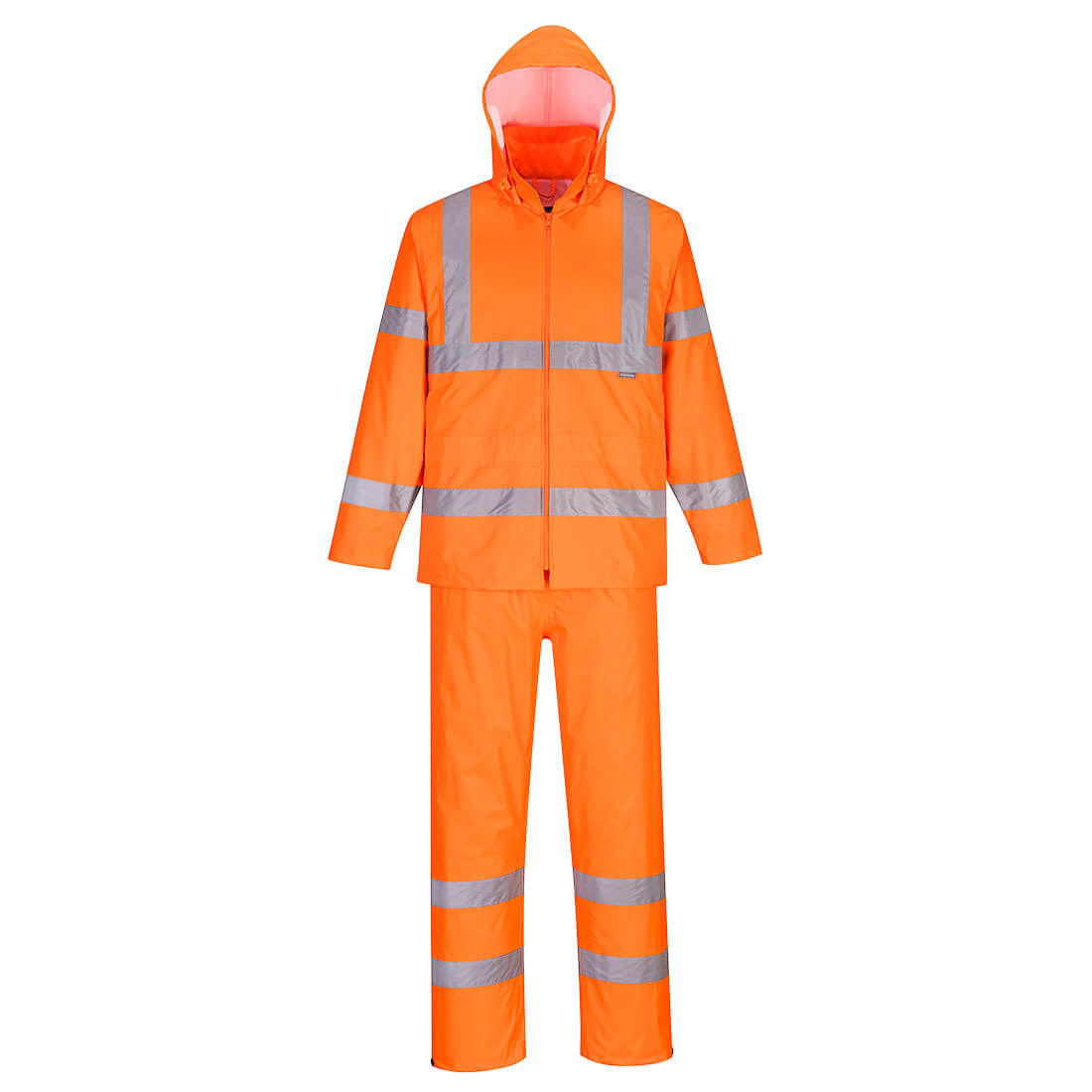 H448ORR - Veste de pluie pliable haute visibilité