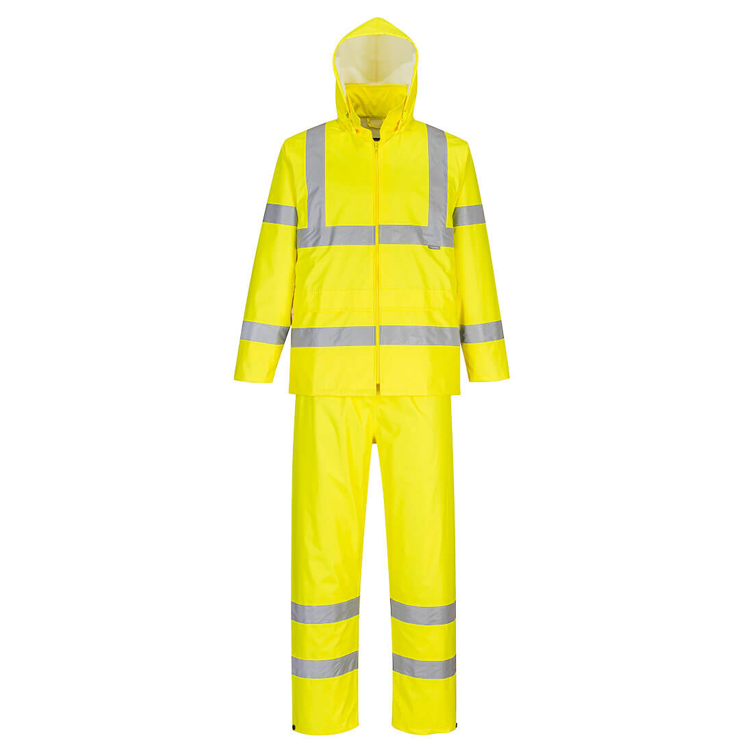 H448YER - Veste de pluie pliable haute visibilité