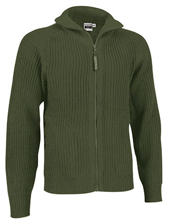 Cardigan pesante con collo alto e zip intera Vespa