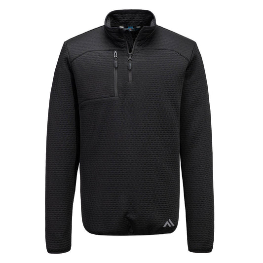 KX376BKR - KX3 Sudadera texturizada con cremallera 1/4