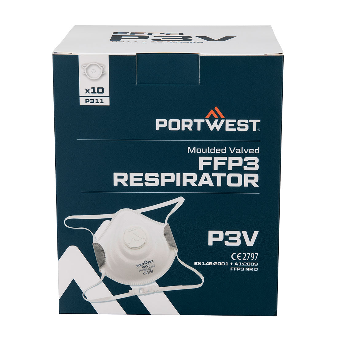 P311WHR – Staubmaske mit FFP3-Ventil (PK10)
