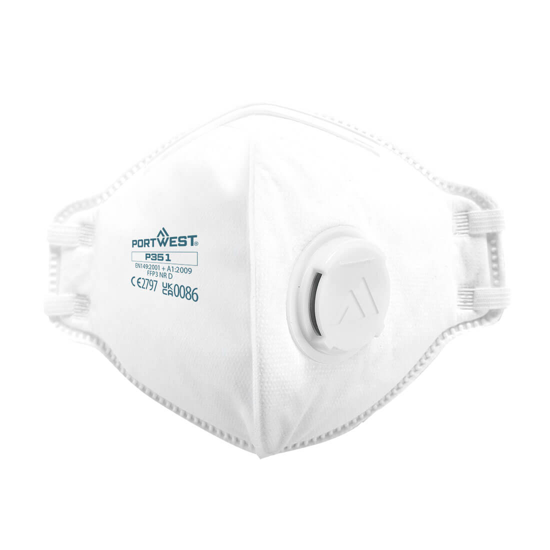 P351WHR - Masque pliant FFP3 Dolomite avec valve (Pk20)
