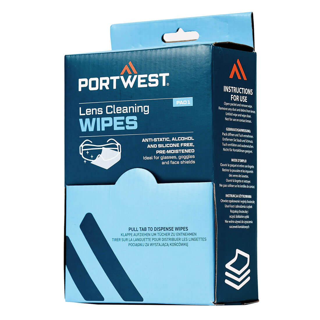 PA01WHR - Lingettes nettoyantes pour lentilles