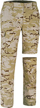 Pantalone staccabile multitasche con disegno mimetico pixelato Birdman