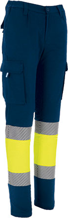 Pantalone bicolore ad alta visibilità con pile interiore Bruce