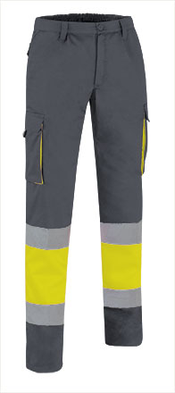 Pantalone multitasche ad alta visibilità bicolore Factory