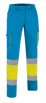 Pantalone multitasche ad alta visibilità bicolore Factory