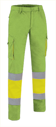 Pantalone multitasche ad alta visibilità bicolore Factory