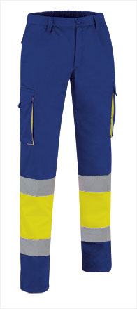 Pantalone multitasche ad alta visibilità bicolore Factory