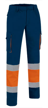 Pantalone multitasche ad alta visibilità bicolore Factory