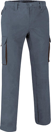 Pantaloni da lavoro multitasche con design bicolore Thunder