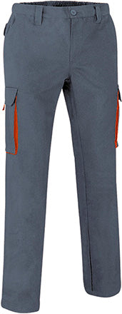 Pantaloni da lavoro multitasche con design bicolore Thunder