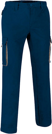 Pantaloni da lavoro multitasche con design bicolore Thunder