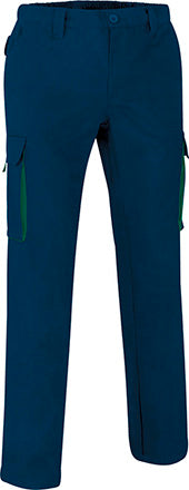 Pantaloni da lavoro multitasche con design bicolore Thunder