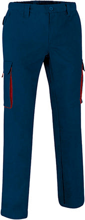 Pantaloni da lavoro multitasche con design bicolore Thunder