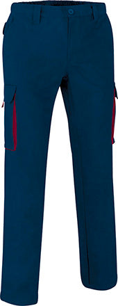 Pantaloni da lavoro multitasche con design bicolore Thunder