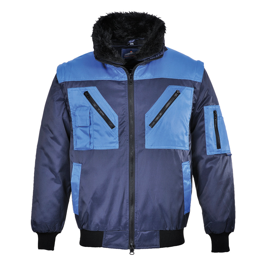 PJ20NAR - Veste Pilote Bicolore