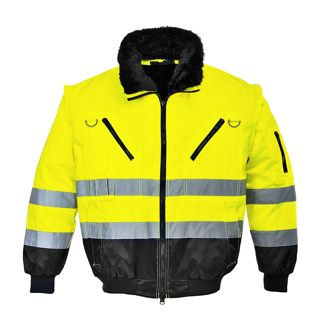 PJ50YBR - Veste Pilote Haute Visibilité 3-en-1