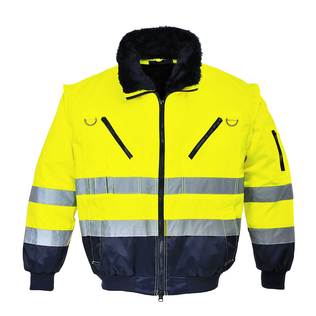 PJ50YNR - Veste Pilote Haute Visibilité 3-en-1