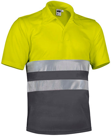 Polo manica corta ad alta visibilità Build