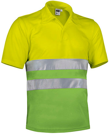 Polo manica corta ad alta visibilità Build