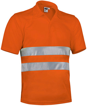 Polo manica corta ad alta visibilità Build