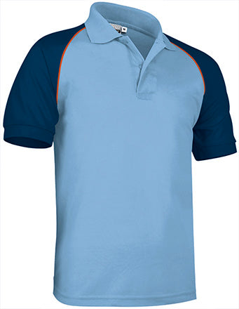 Polo manica corta con design a contrasto Venur