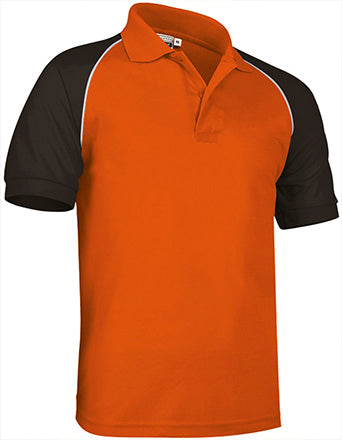 Polo manica corta con design a contrasto Venur