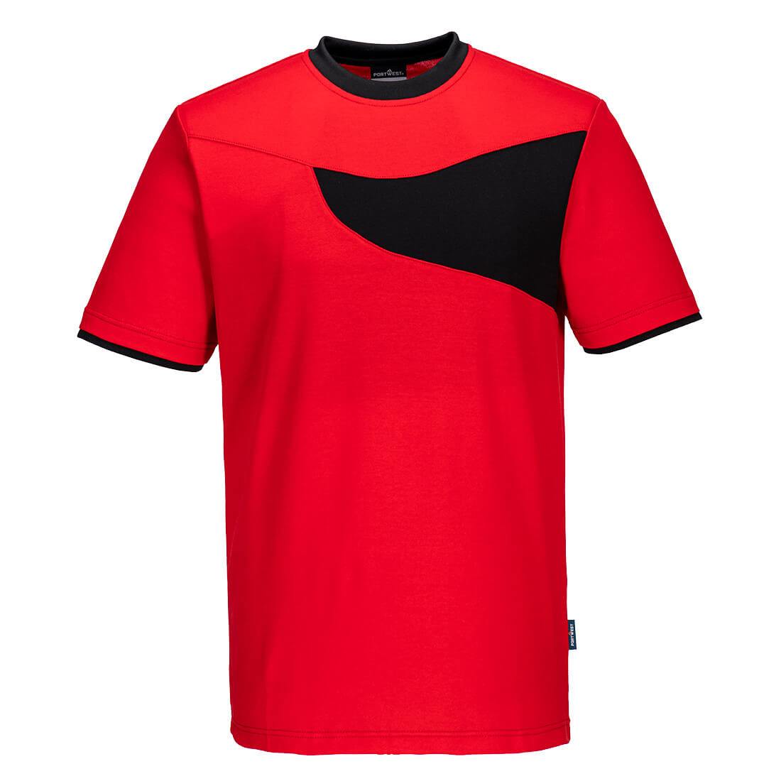 PW211RBK – Zweifarbiges Comfort-Hi-Vis-T-Shirt aus Baumwolle