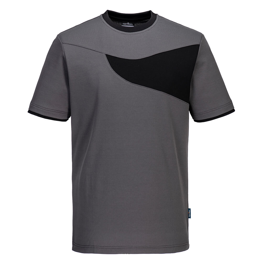 PW211ZBR – Zweifarbiges Comfort-Hi-Vis-T-Shirt aus Baumwolle