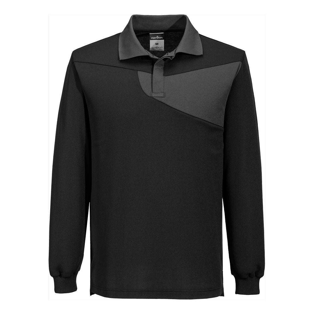 PW218BZR - Polo manches longues PW2 Cotton Comfort Haute Visibilité