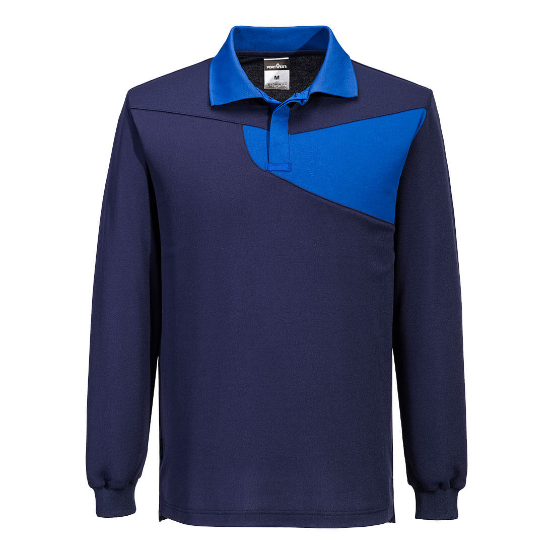 PW218NRR - Polo manches longues PW2 Cotton Comfort Haute Visibilité