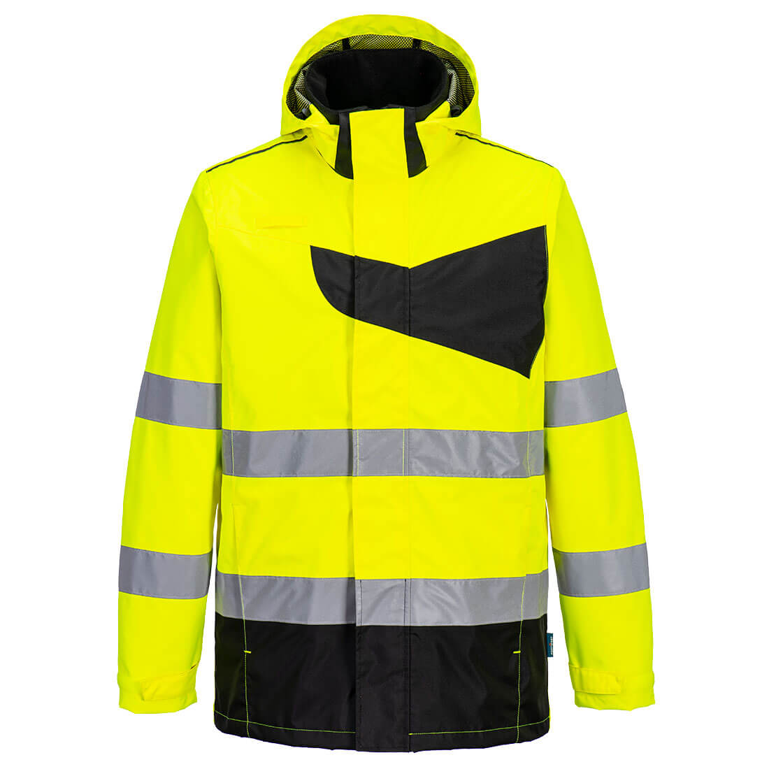 PW265YBR - High visibility PW2 rain jacket