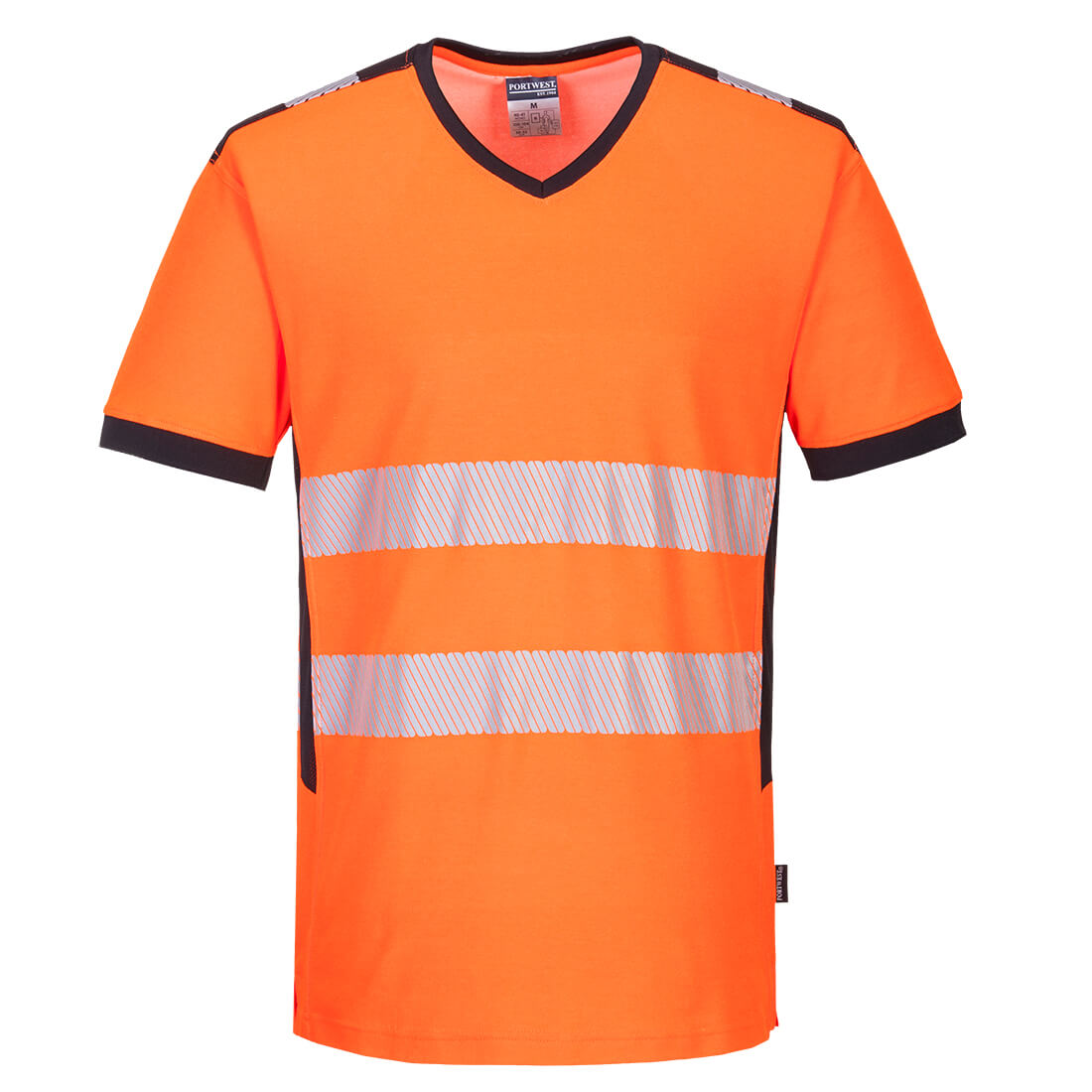 PW310OBR - PW3 Hi-Vis V-neck T-shirt