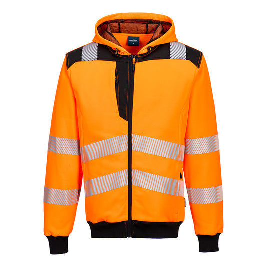 PW327OBR - PW3 Felpa con cappuccio Hi-Vis