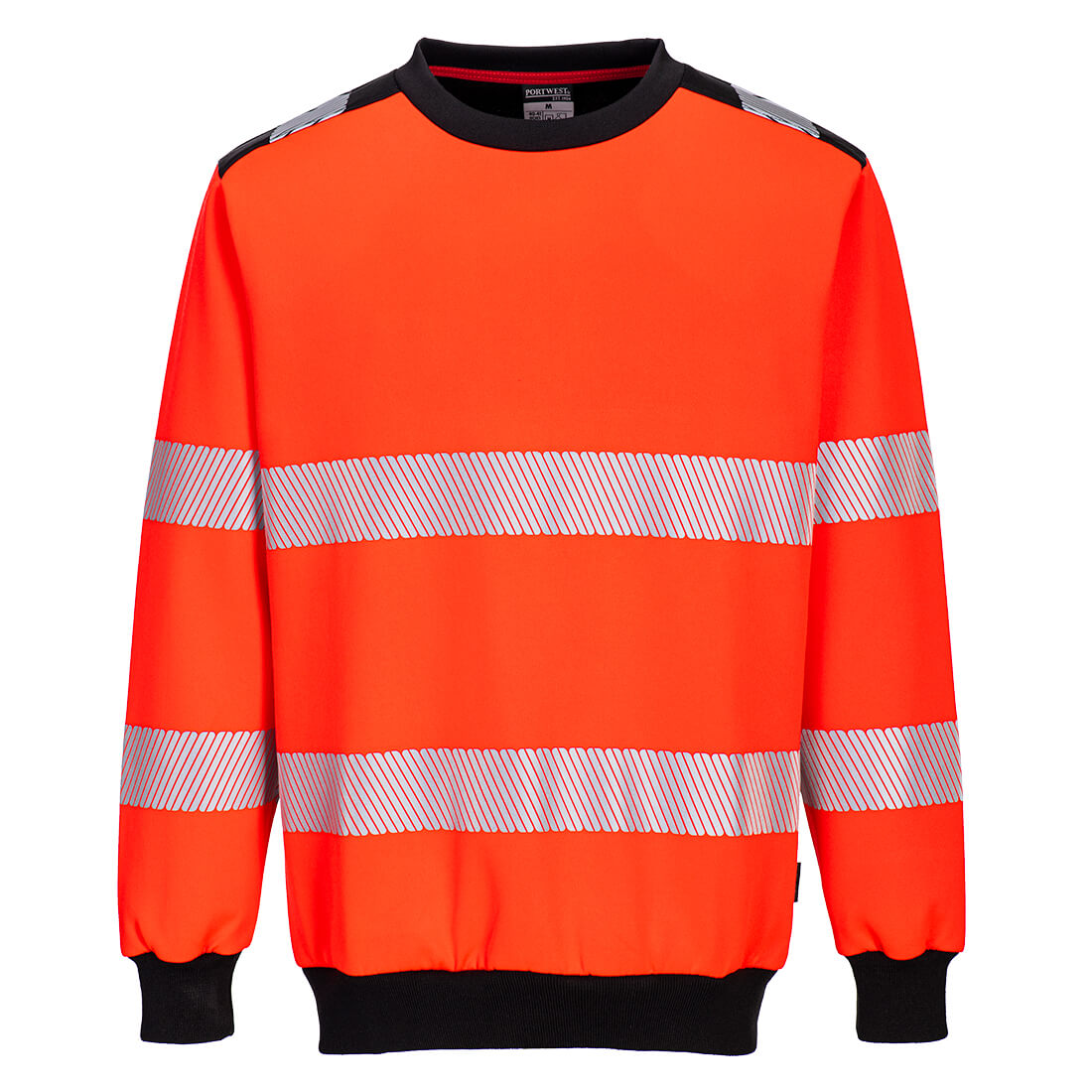 PW379RBK – PW3 Hi-Vis-Sweatshirt mit Rundhalsausschnitt