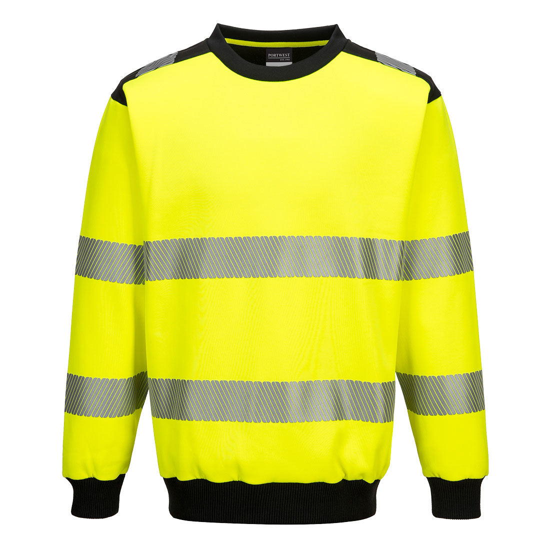 PW379YBR – PW3 Hi-Vis-Sweatshirt mit Rundhalsausschnitt