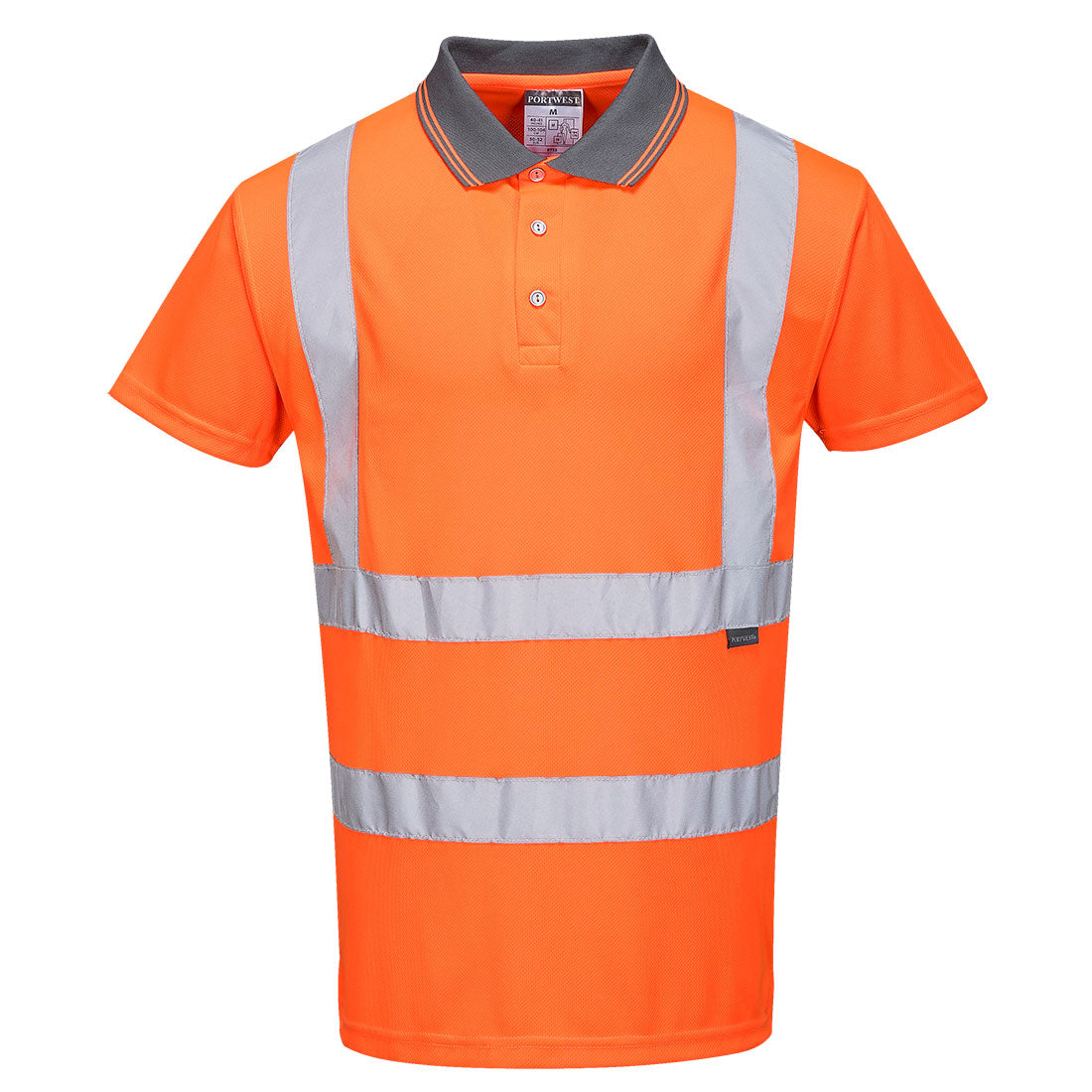 RT22ORR - Polo manches courtes haute visibilité RIS
