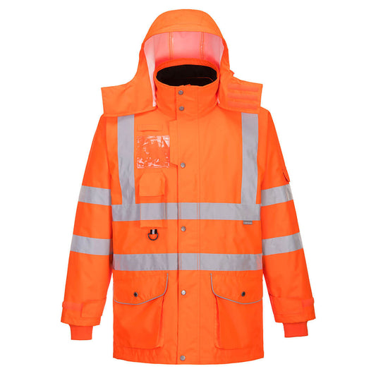RT27ORR - Chaqueta de tráfico transpirable de alta visibilidad