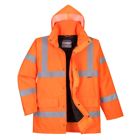 RT30ORR - Chaqueta de tráfico de invierno de alta visibilidad